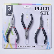 45# Carbon Steel DIY Jewelry Tool Sets Includes Round Nose Pliers PT-R007-05