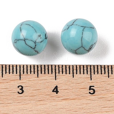 Synthetic Turquoise No Hole Sphere Beads G-K353-04A-12-1