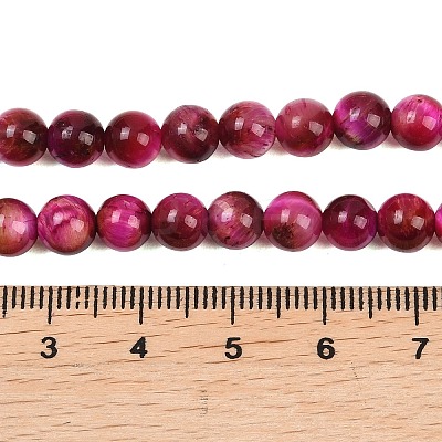 Grade AB Natural Tiger Eye Beads Strands X-G-F591-18-6mm-05-1