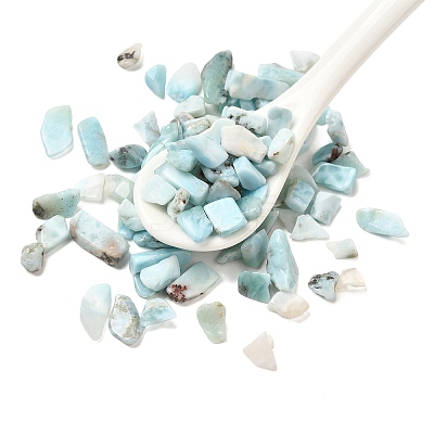Natural Larimar Chip Beads G-Q193-01A-1