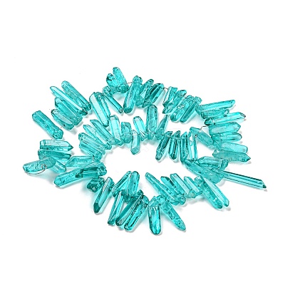 Natural Dyed Quartz Beads Strands G-M412-02-1