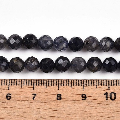 Natural Cordierite/Iolite/Dichroite Beads Strands G-S345-6mm-27-1