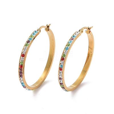 304 Stainless Steel Hoop Earrings EJEW-N0031-11G-03D-1