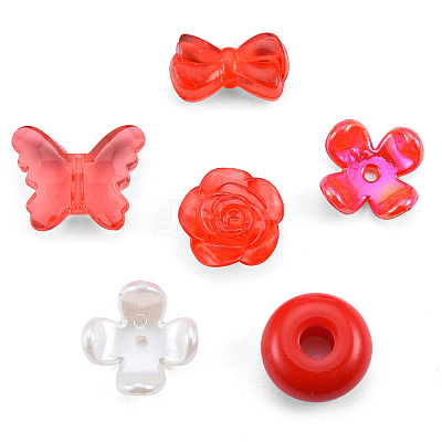Opaque & Transparent Acrylic Beads MACR-T045-01F-1