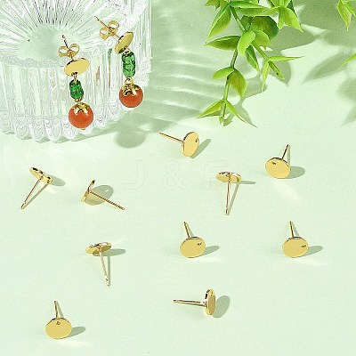 SHEGRACE Brass Stud Earring Findings XGRQ64450-856G-1