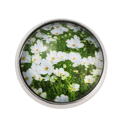 Round Glass Brooches LS-JEWB-A022-02D-1