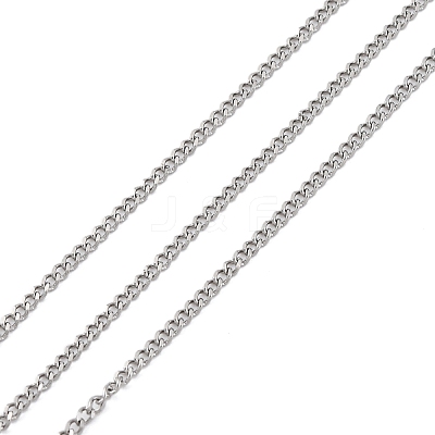 304 Stainless Steel Curb Chains CHS-M009-11P-02-1