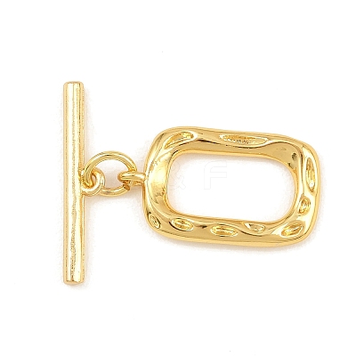 Brass Toggle Clasps KK-G548-41G-03-1