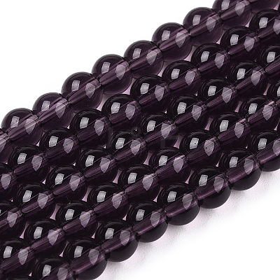 Transparent Glass Beads Strands GLAA-T032-T4mm-03-1