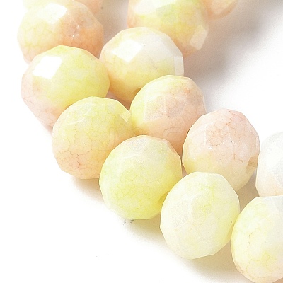 Electroplate Glass Beads Strands LAMP-S068-11G-1