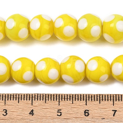 Handmade Lampwork Beads LAMP-D002-10mm-01D-1