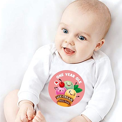 1~12 Months Number Themes Baby Milestone Stickers DIY-H127-B14-1