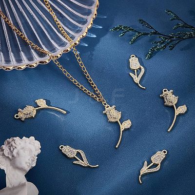 16Pcs 2 Style Rack Plating Alloy Pendants PALLOY-FH0001-80-1