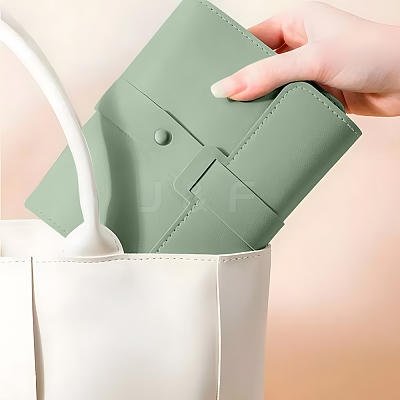 CutHollow 1Pc PU Imitation Leather Earring Storage Bags EDIS-CL0001-01B-1