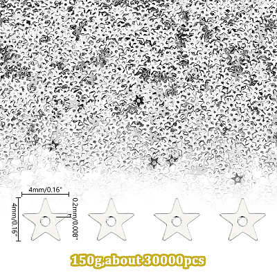 150G 30000Pcs Plastic Beads KY-HY0001-32B-1