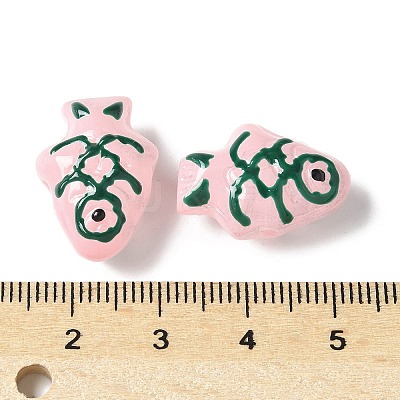 Baking Paint Glass Enamel Beads BLOW-D300-04H-1