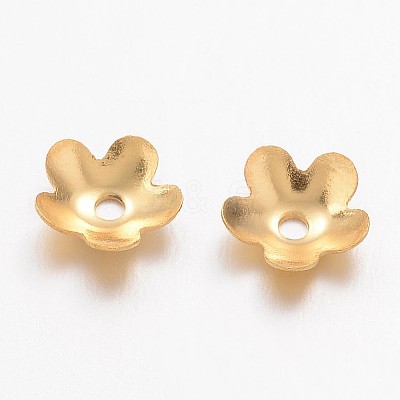 Ion Plating(IP) 304 Stainless Steel Bead Caps STAS-K113-01G-1