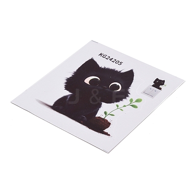 Animals PVC Waterproof Self Adhesive Stickers STIC-K001-04E-1