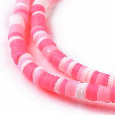 Handmade Polymer Clay Beads Strands CLAY-R089-3mm-006-1