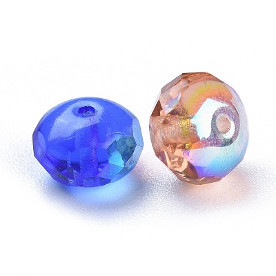 Electroplate Czech Glass Beads LAMP-D180-02-1