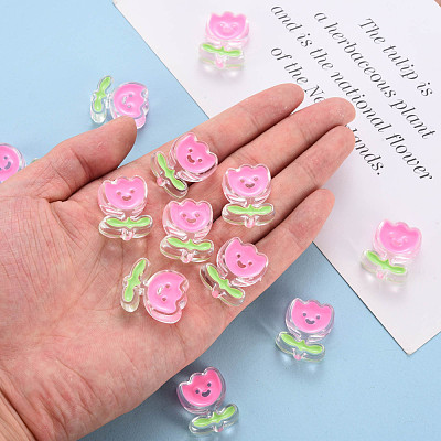 Transparent Acrylic Beads MACR-S374-03A-01-1