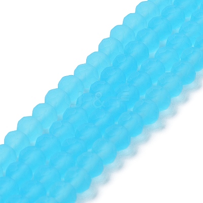 Transparent Glass Beads Strands X-EGLA-A034-T10mm-MD08-1