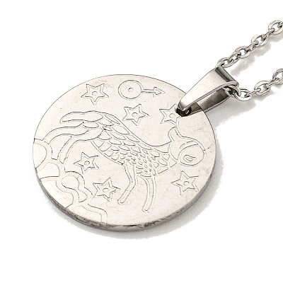 Non-Tarnish Constellation Pendant Necklaces LS-NJEW-S422-04P-01-1