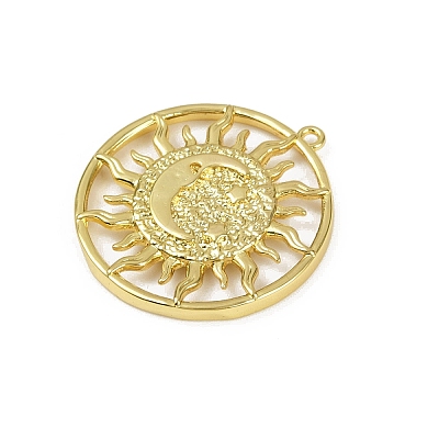 Brass Pendants KK-M322-17G-1