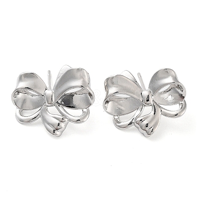 Brass Studs Earrings EJEW-K276-06B-P-1