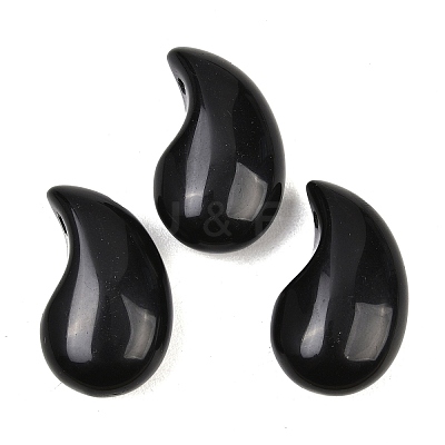 Natural Obsidian Pendants G-B195-03H-1