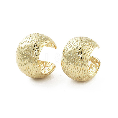 Brass Thick Cuff Earrings EJEW-Q811-39G-1