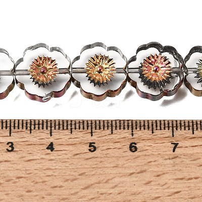 Electroplated Transparent Glass Beads Strands GL-CBA98F0-05F-1