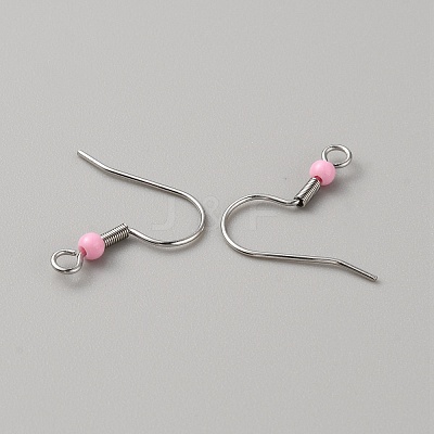 304 Stainless Steel Earring Hooks STAS-WH0027-64P-12-1