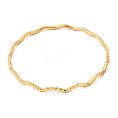 Twisted 304 Stainless Steel Bangles for Women BJEW-D408-04G-1