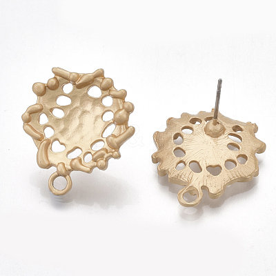 Alloy Stud Earring Findings PALLOY-T065-52-1