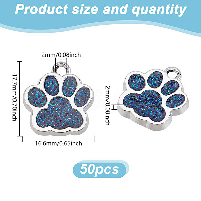 50Pcs Alloy Enamel Charms ENAM-GO0001-15A-1