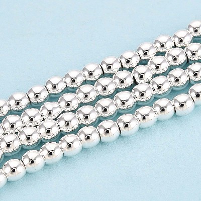 Electroplate Non-magnetic Synthetic Hematite Bead Strands X-G-Q466-3mm-02-1