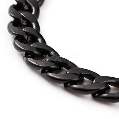 Men's 304 Stainless Steel Cuban Link Chain Bracelets BJEW-JB05917-02-1