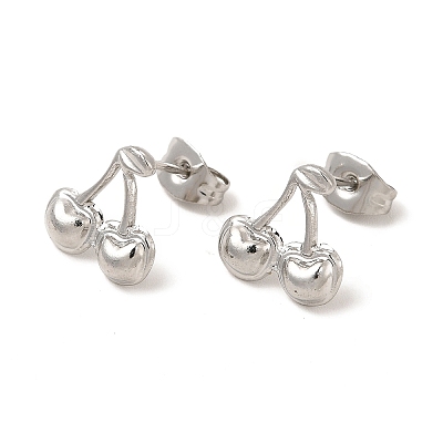 Non-Tarnish 304 Stainless Steel Stud Earrings for Women X-EJEW-I281-40P-1