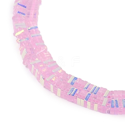 Electroplate Glass Beads Strands GLAA-B023-01A-11-1