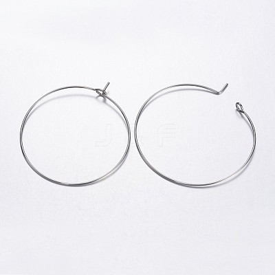 Brass Wine Glass Charm Rings Hoop Earrings X-EC067-4NF-1