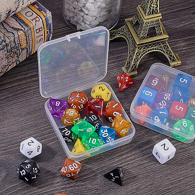 Transparent Plastic Bead Containers CON-BC0004-49-1