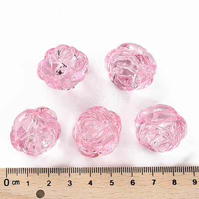 Transparent Acrylic Beads PL305Y-4-1