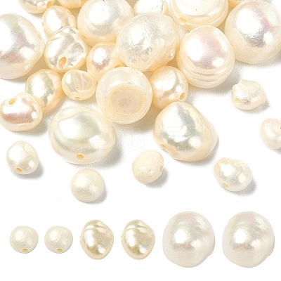30Pcs 3 Styles Natural Cultured Freshwater Pearl Beads Strands PEAR-YW0001-05-1