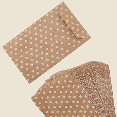 100Pcs Kraft Paper Bags CARB-CY0001-02-1
