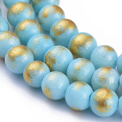 Natural Mashan Jade Beads Strands G-P232-01-J-4mm-1