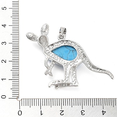 Synthetic Turquoise Pendants G-A176-A12-1