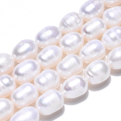 Natural Cultured Freshwater Pearl Beads Strands PEAR-N012-07Q-1