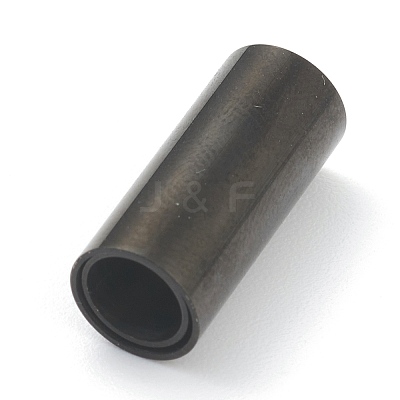 304 Stainless Steel Magnetic Clasps with Glue-in Ends Ion Plating(IP) STAS-O148-09G-EB-1