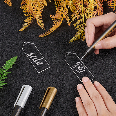 DIY Rectangle with Angle Acrylic Pendant Keychain Making Kits DIY-BC0001-62P-1